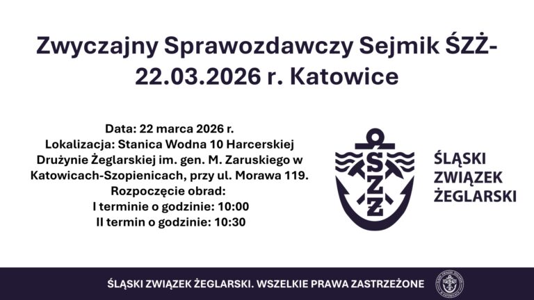 Zwyczajny Sprawozdawczy Sejmik Śląskiego Związku Żeglarskiego