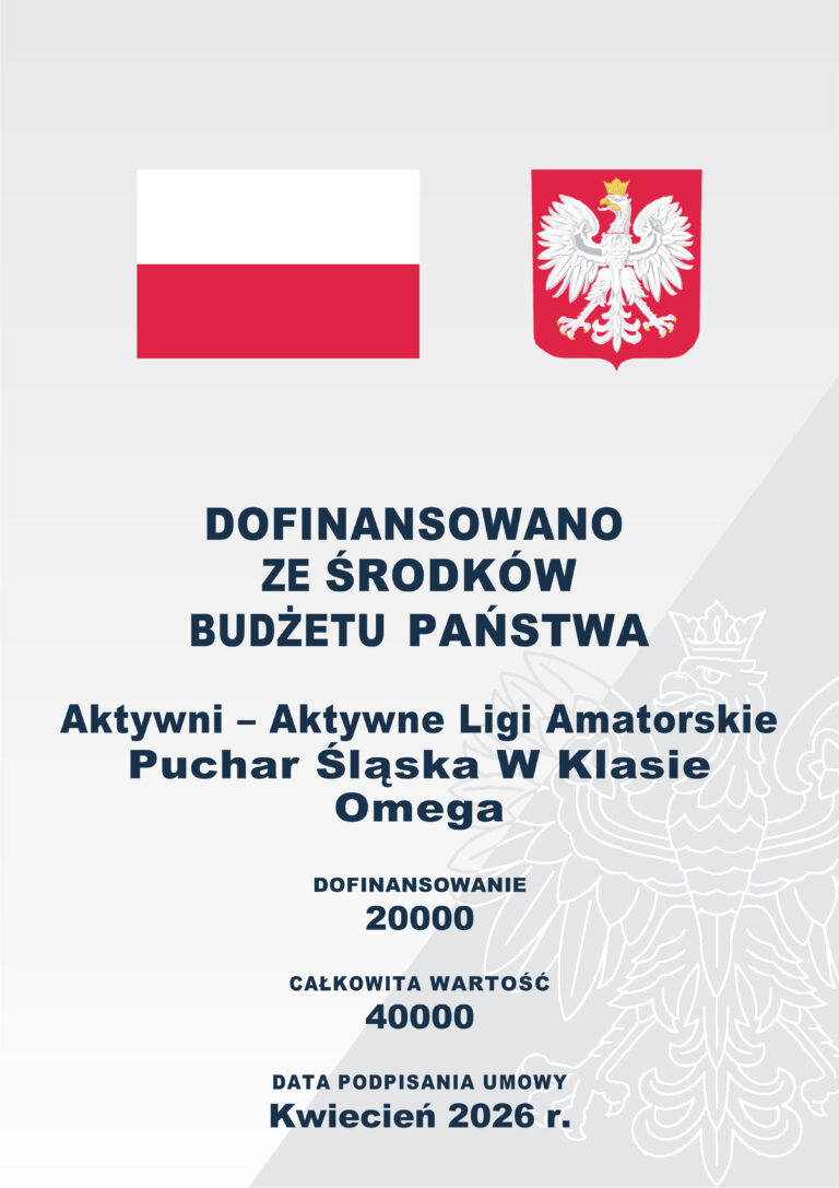 Aktywne Ligi Amatorskie Puchar Śląska W Klasie Omega